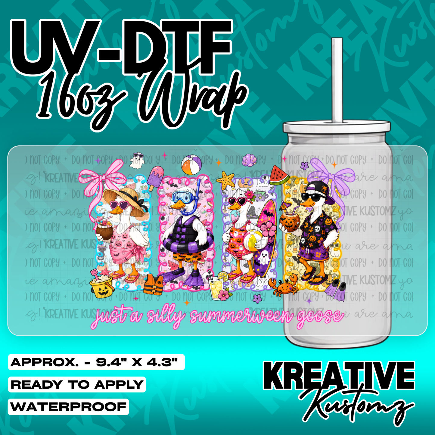6379 | UV DTF Cup Wrap for 16oz Libbey Glass