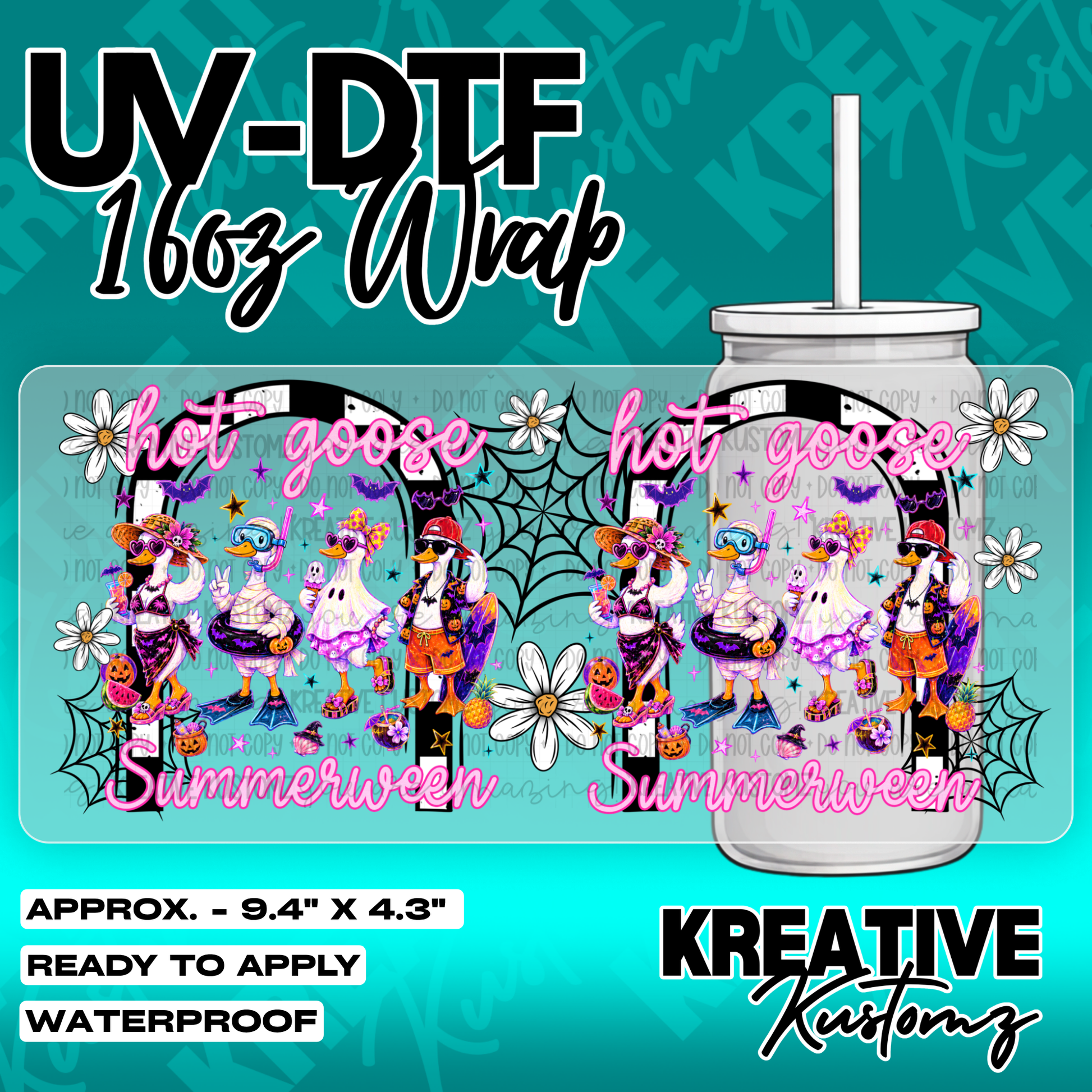 6382 | UV DTF Cup Wrap for 16oz Libbey Glass