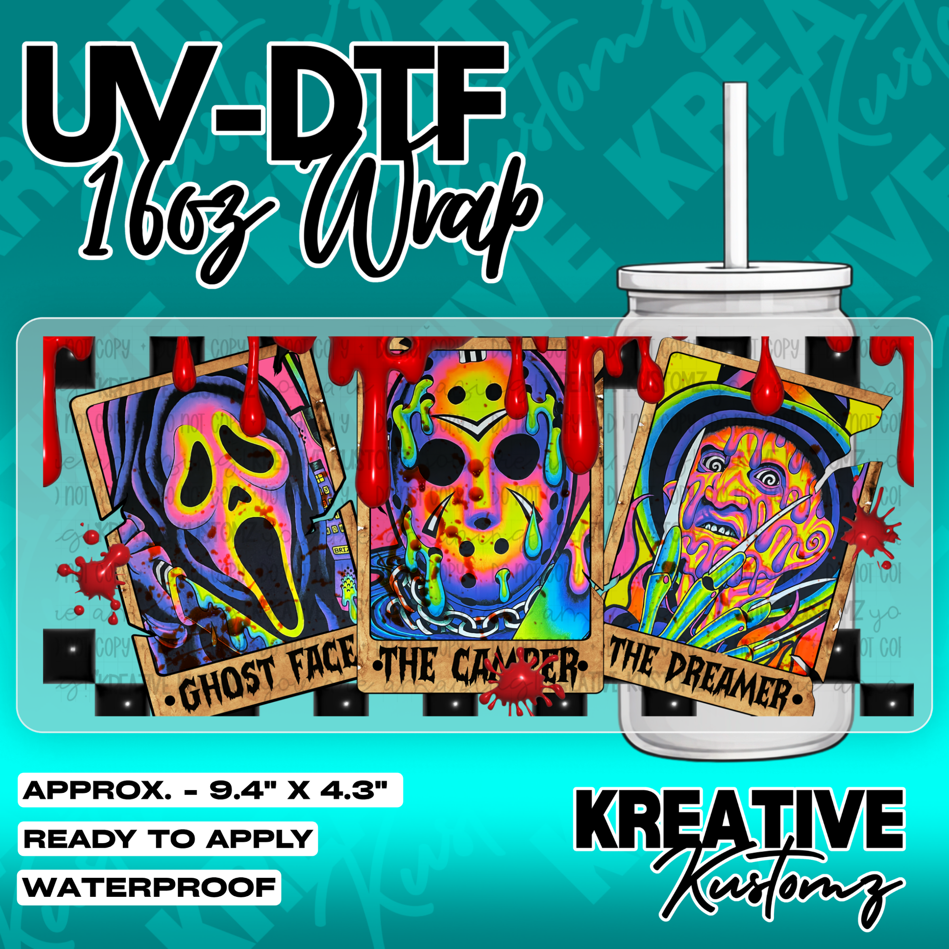 6392 | UV DTF Cup Wrap for 16oz Libbey Glass
