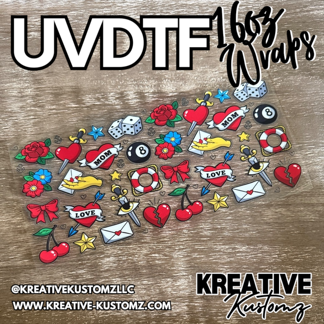 1218 | RTS | UV DTF Cup Wrap for 16oz Libbey Glass