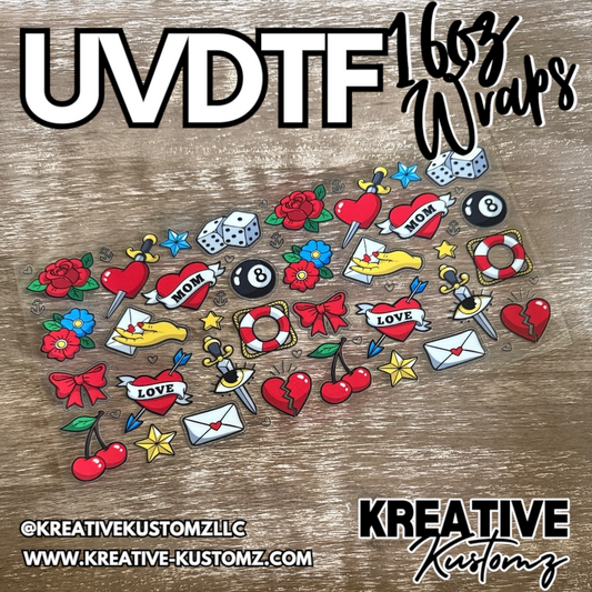 1218 | RTS | UV DTF Cup Wrap for 16oz Libbey Glass