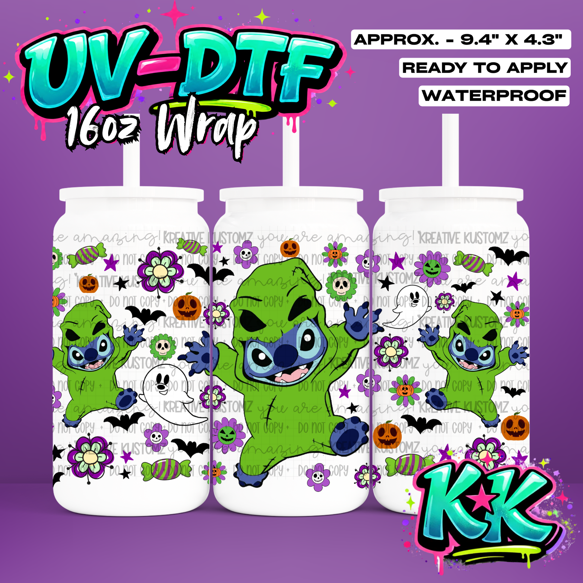 6404 | UV DTF Cup Wrap for 16oz Libbey Glass