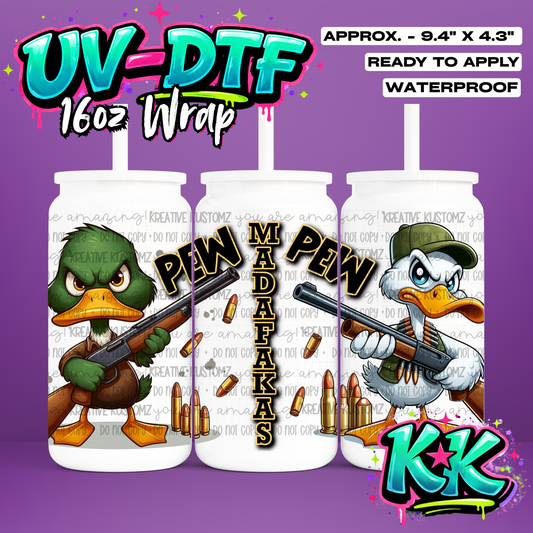 6430 | UV DTF Cup Wrap for 16oz Libbey Glass