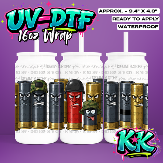 6433 | UV DTF Cup Wrap for 16oz Libbey Glass