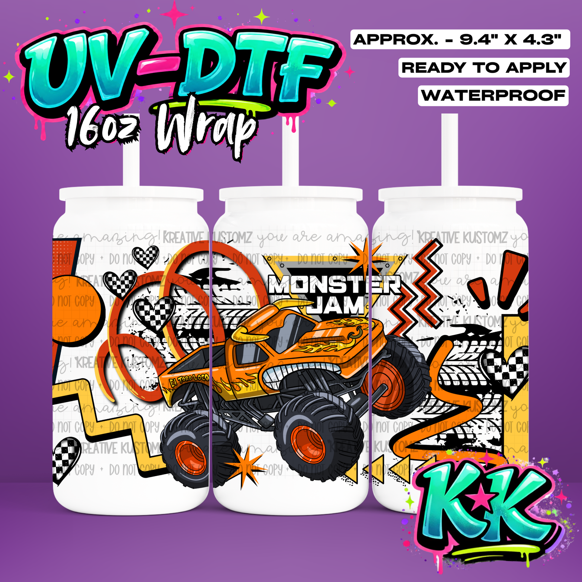 6436 | UV DTF Cup Wrap for 16oz Libbey Glass