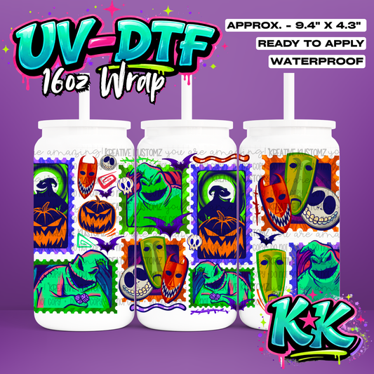 6449 | UV DTF Cup Wrap for 16oz Libbey Glass