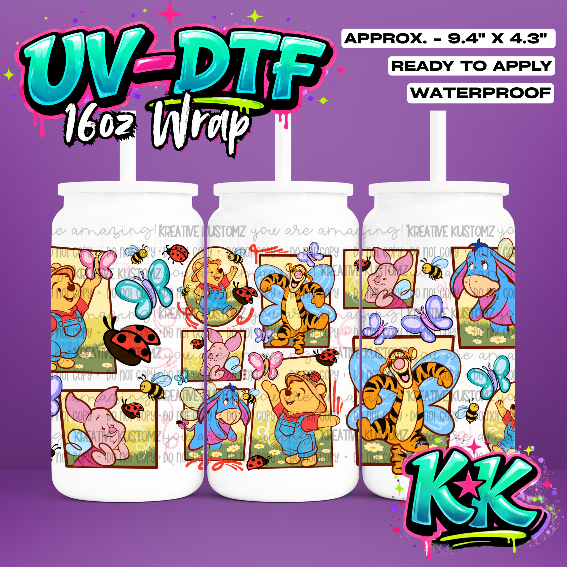 6461 | UV DTF Cup Wrap for 16oz Libbey Glass