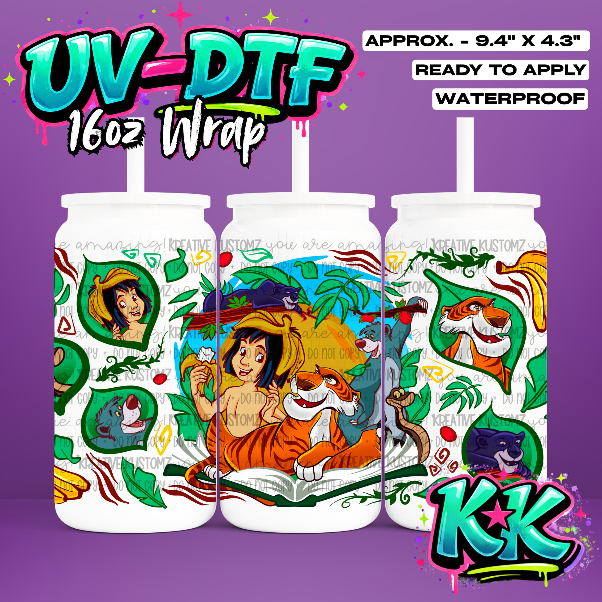 6468 | UV DTF Cup Wrap for 16oz Libbey Glass