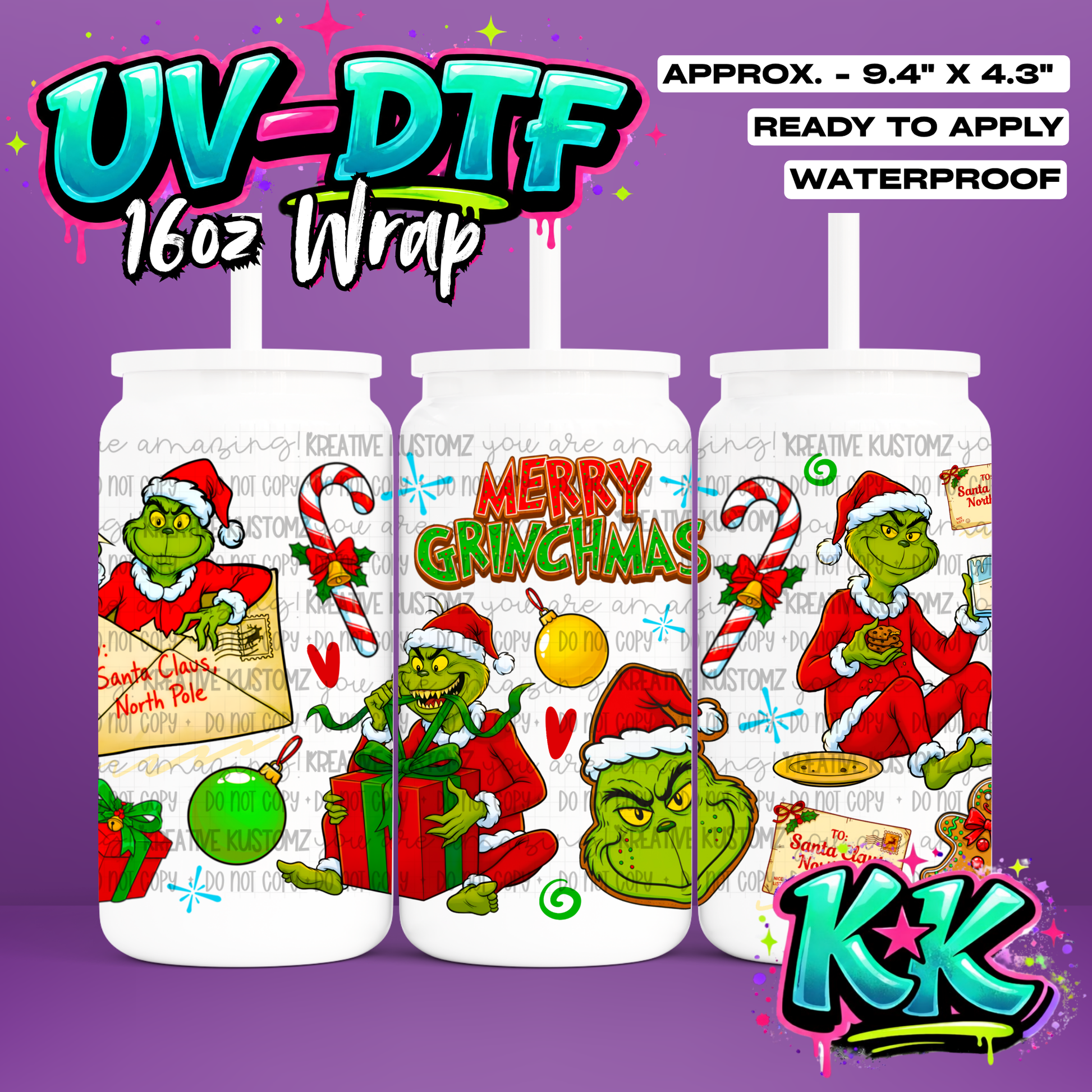 6470 | UV DTF Cup Wrap for 16oz Libbey Glass