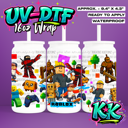6471 | UV DTF Cup Wrap for 16oz Libbey Glass