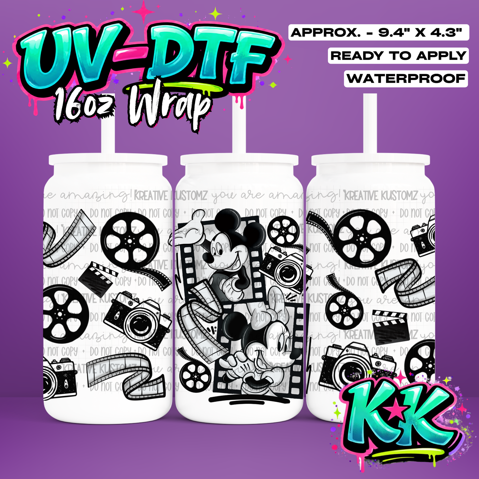 6472 | UV DTF Cup Wrap for 16oz Libbey Glass