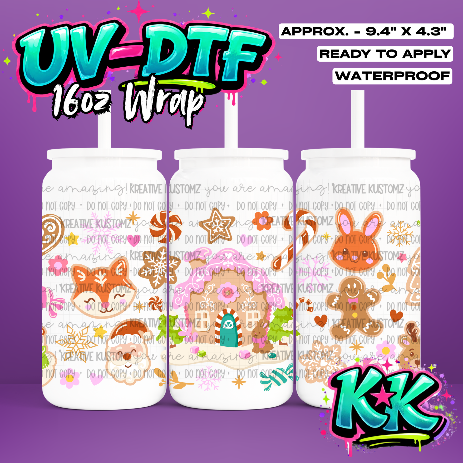 6485 | UV DTF Cup Wrap for 16oz Libbey Glass