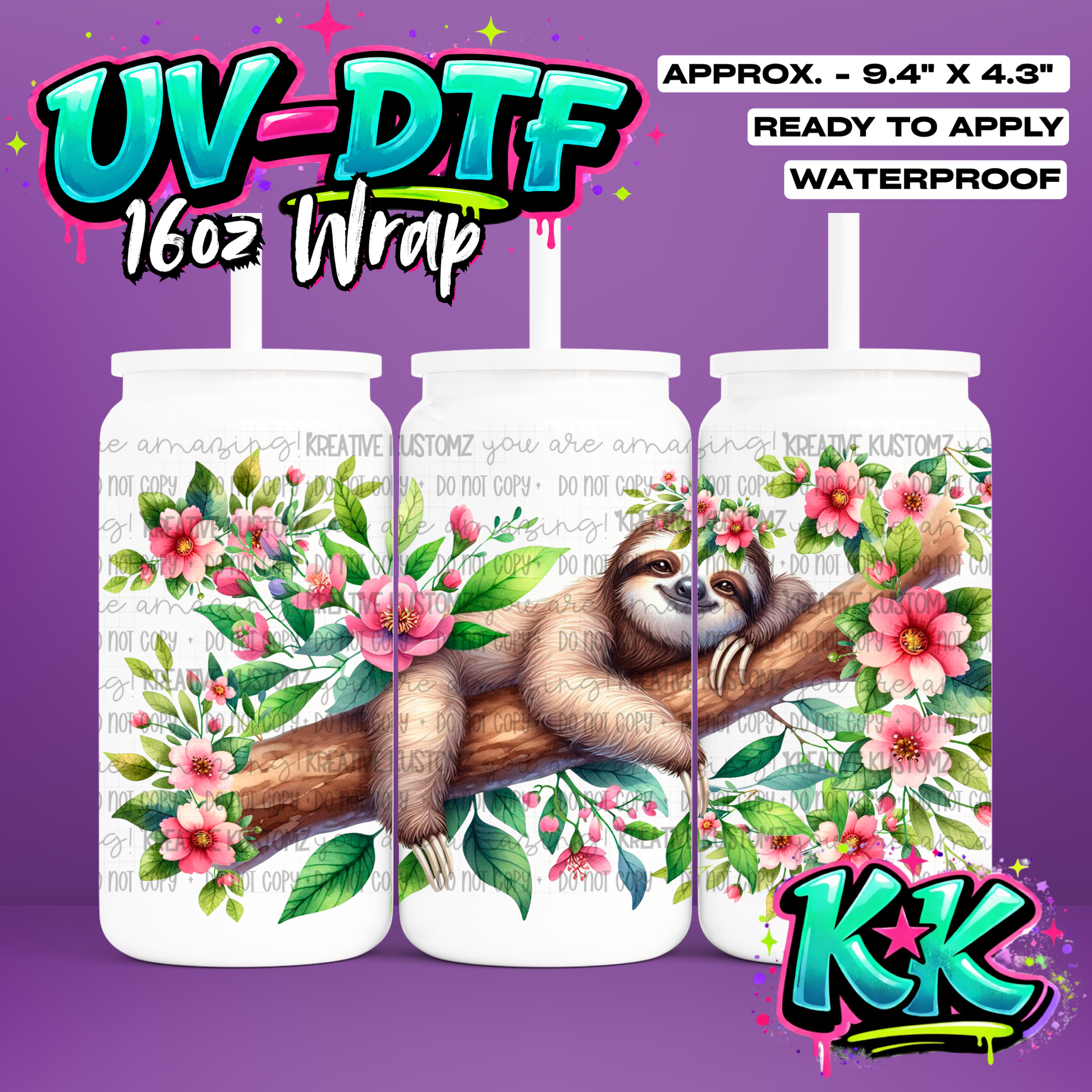 6512 | UV DTF Cup Wrap for 16oz Libbey Glass