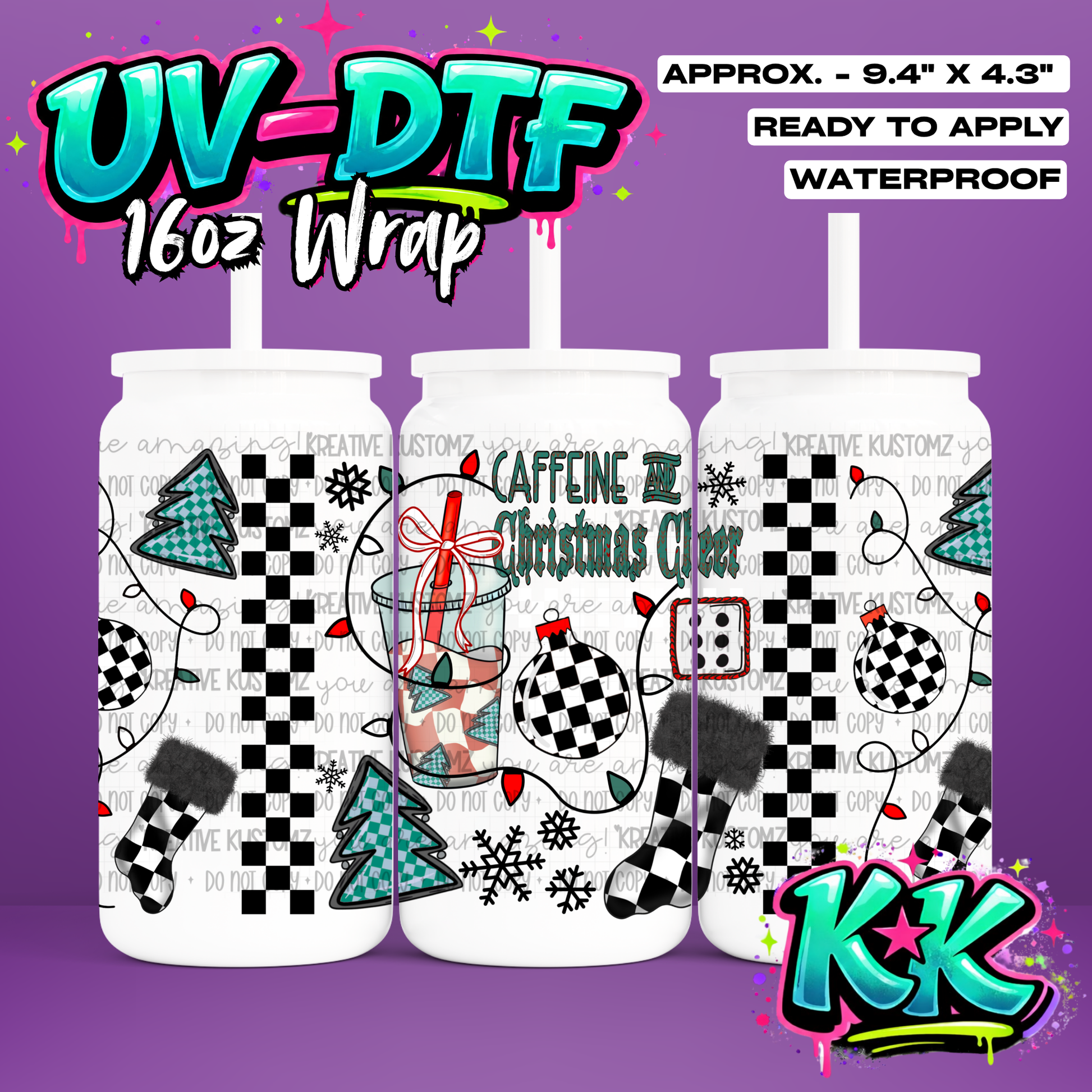 6520 | UV DTF Cup Wrap for 16oz Libbey Glass