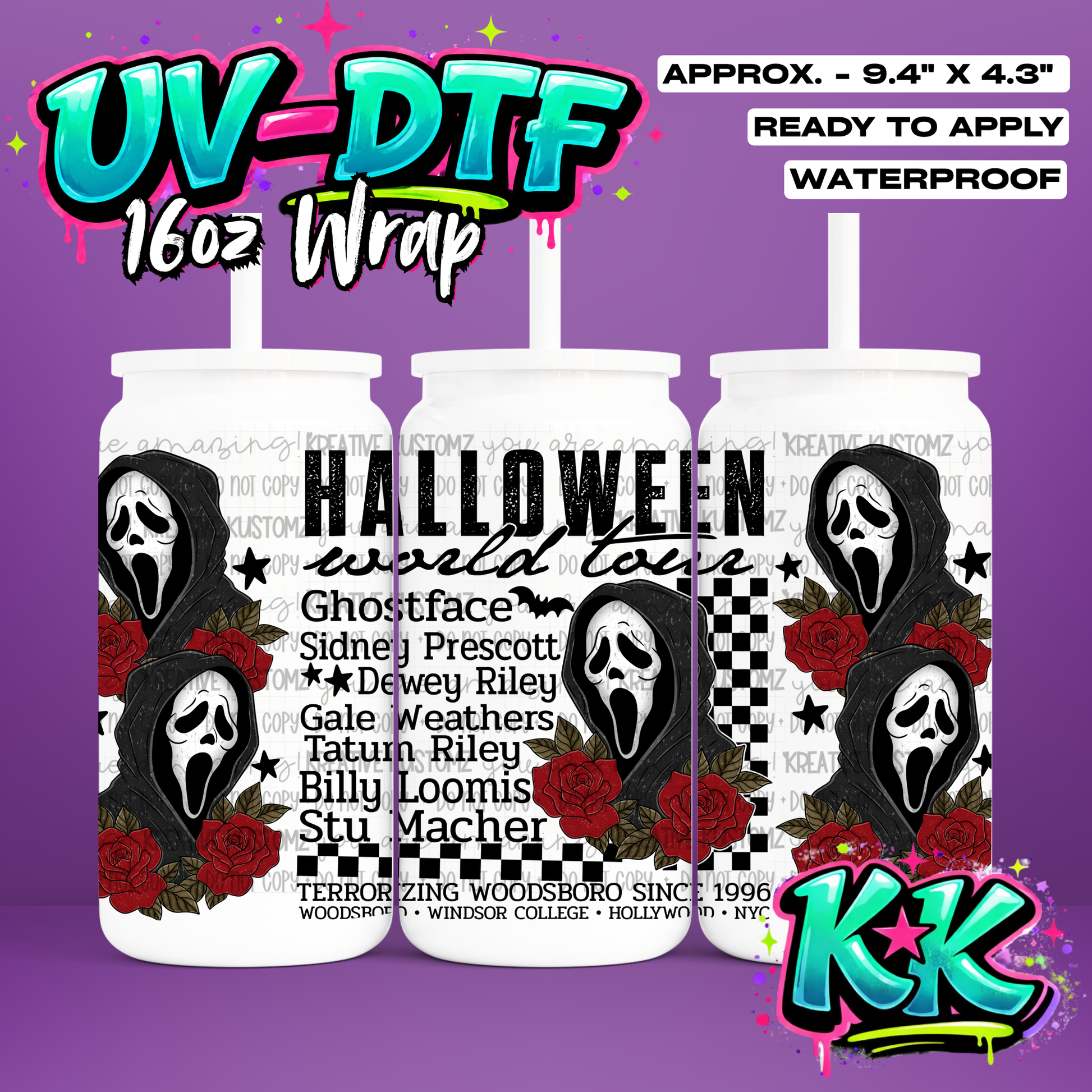6526 | UV DTF Cup Wrap for 16oz Libbey Glass