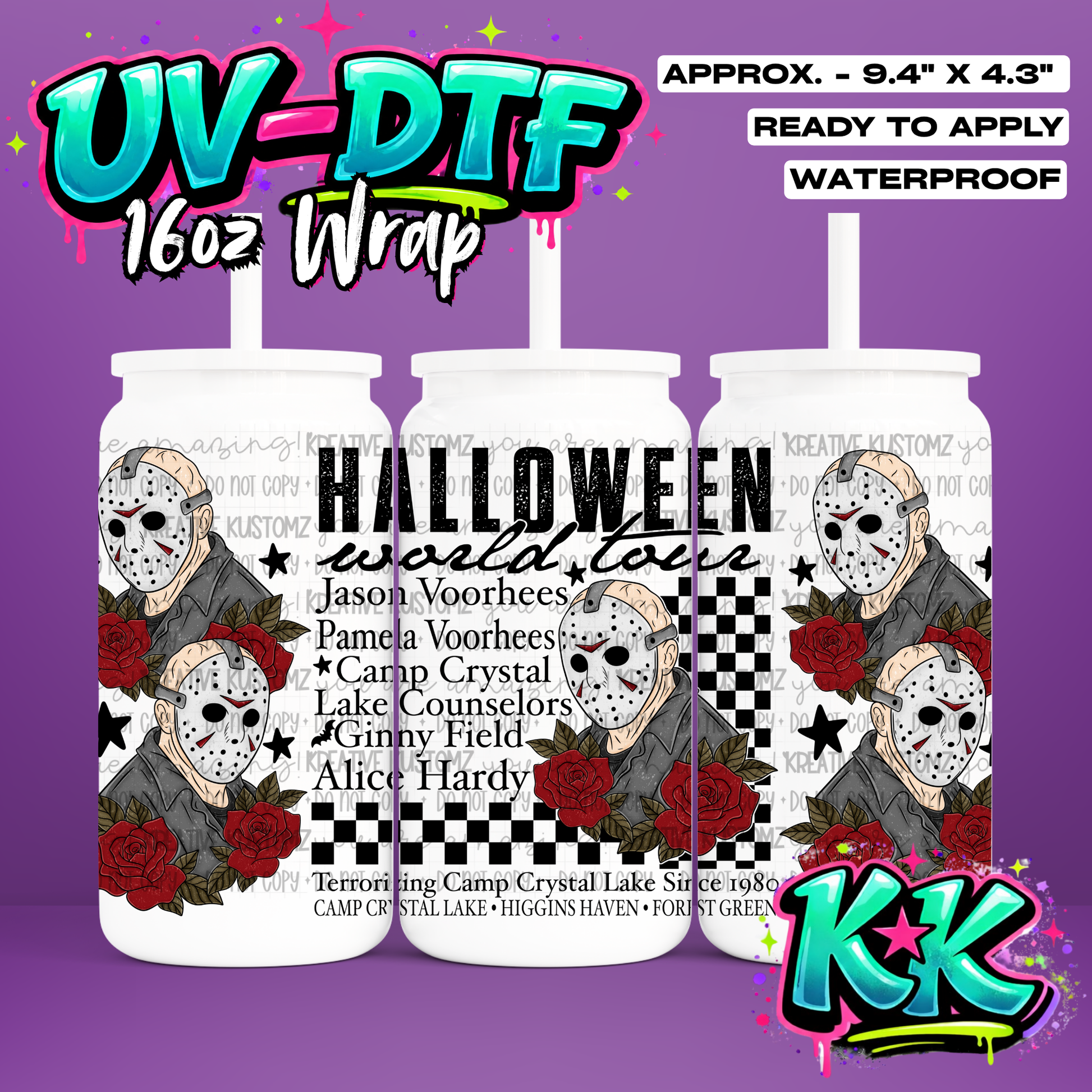 6528 | UV DTF Cup Wrap for 16oz Libbey Glass
