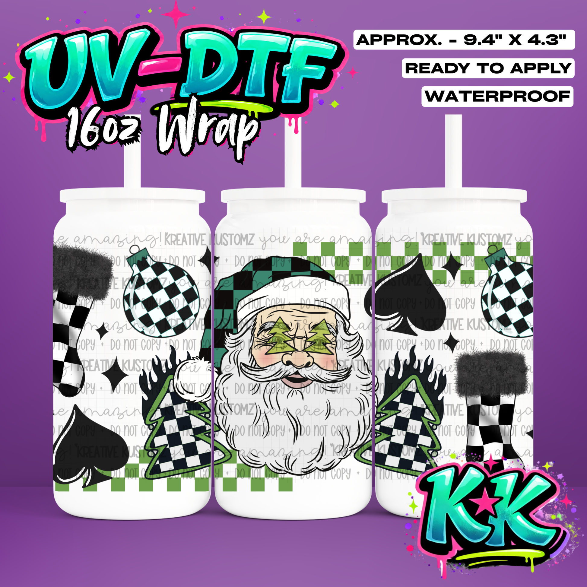 6531 | UV DTF Cup Wrap for 16oz Libbey Glass
