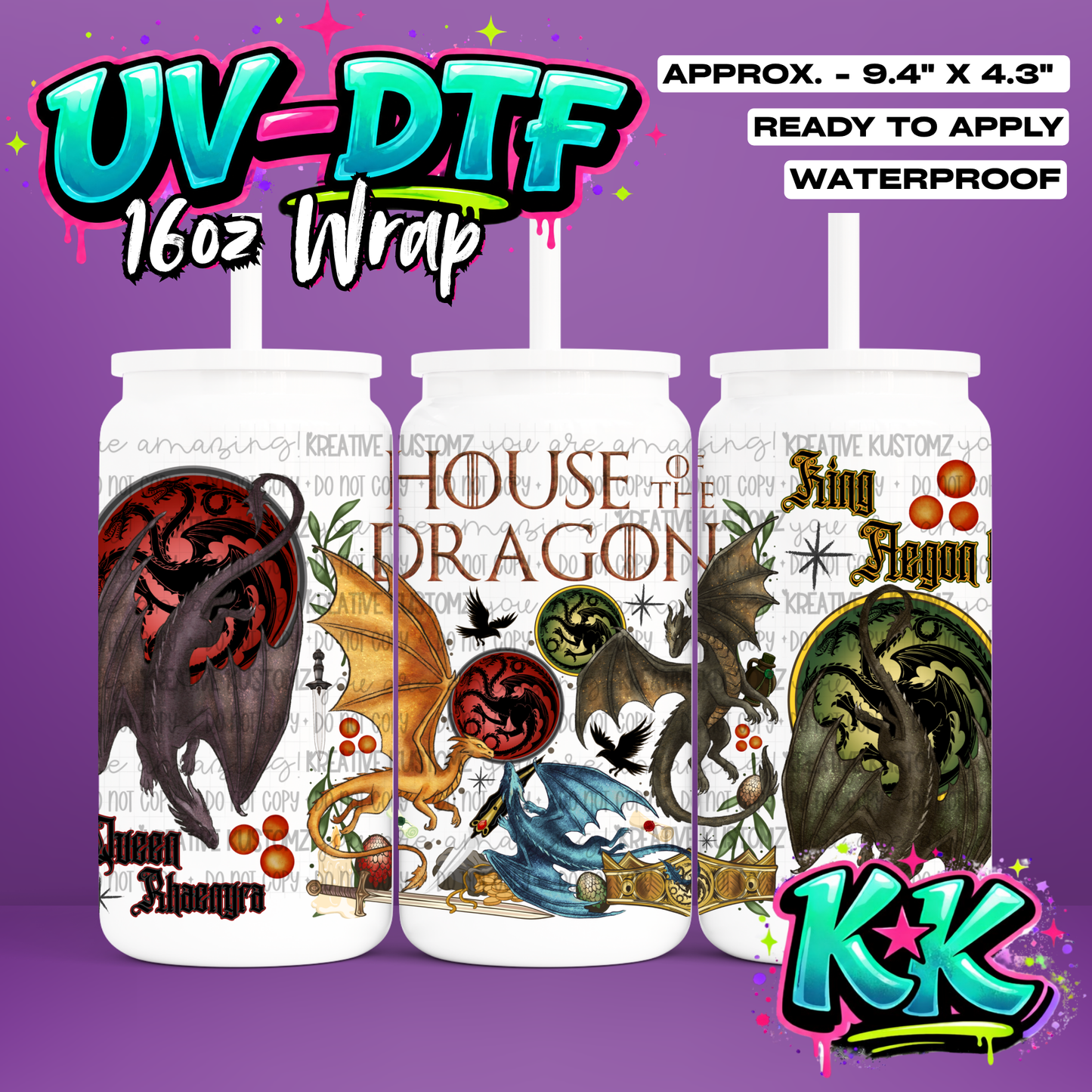 6537 | UV DTF Cup Wrap for 16oz Libbey Glass