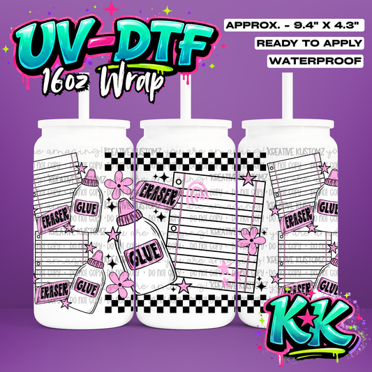 6539 | UV DTF Cup Wrap for 16oz Libbey Glass