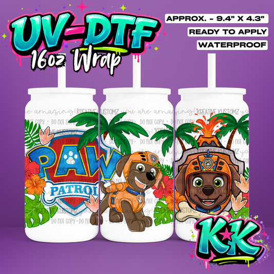 6547 | UV DTF Cup Wrap for 16oz Libbey Glass