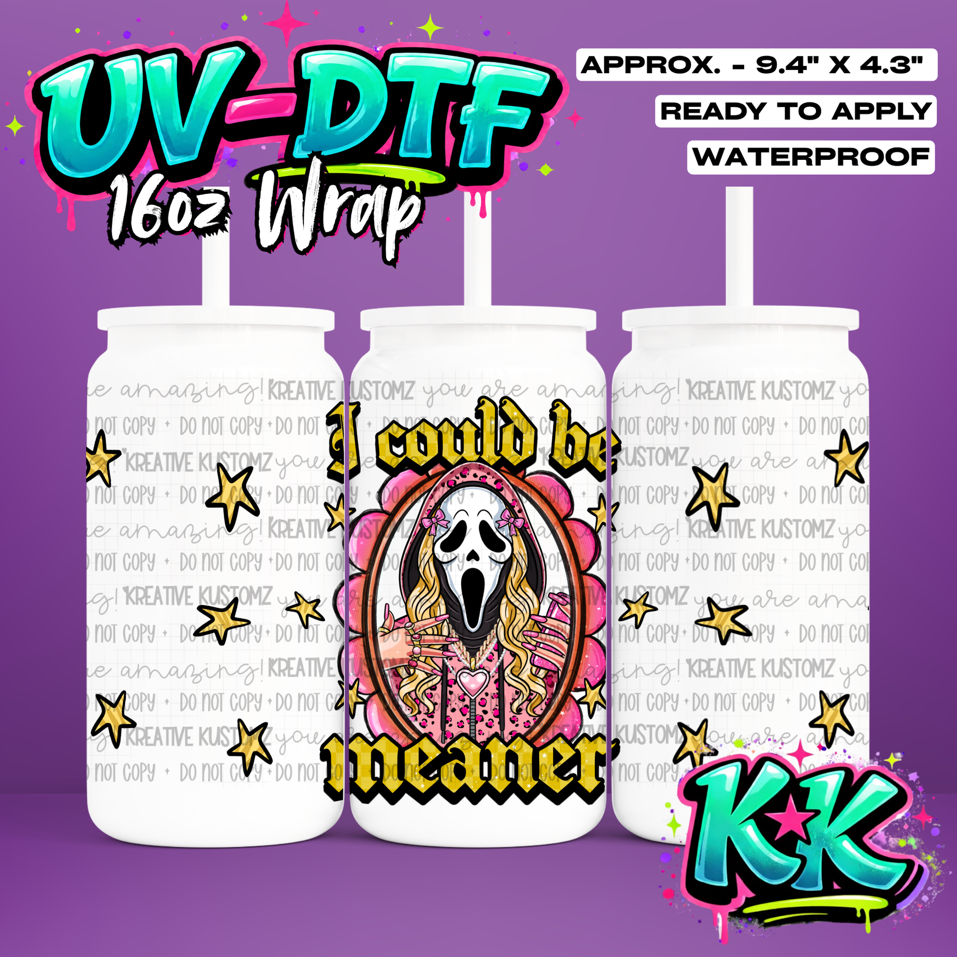 6567 | UV DTF Cup Wrap for 16oz Libbey Glass