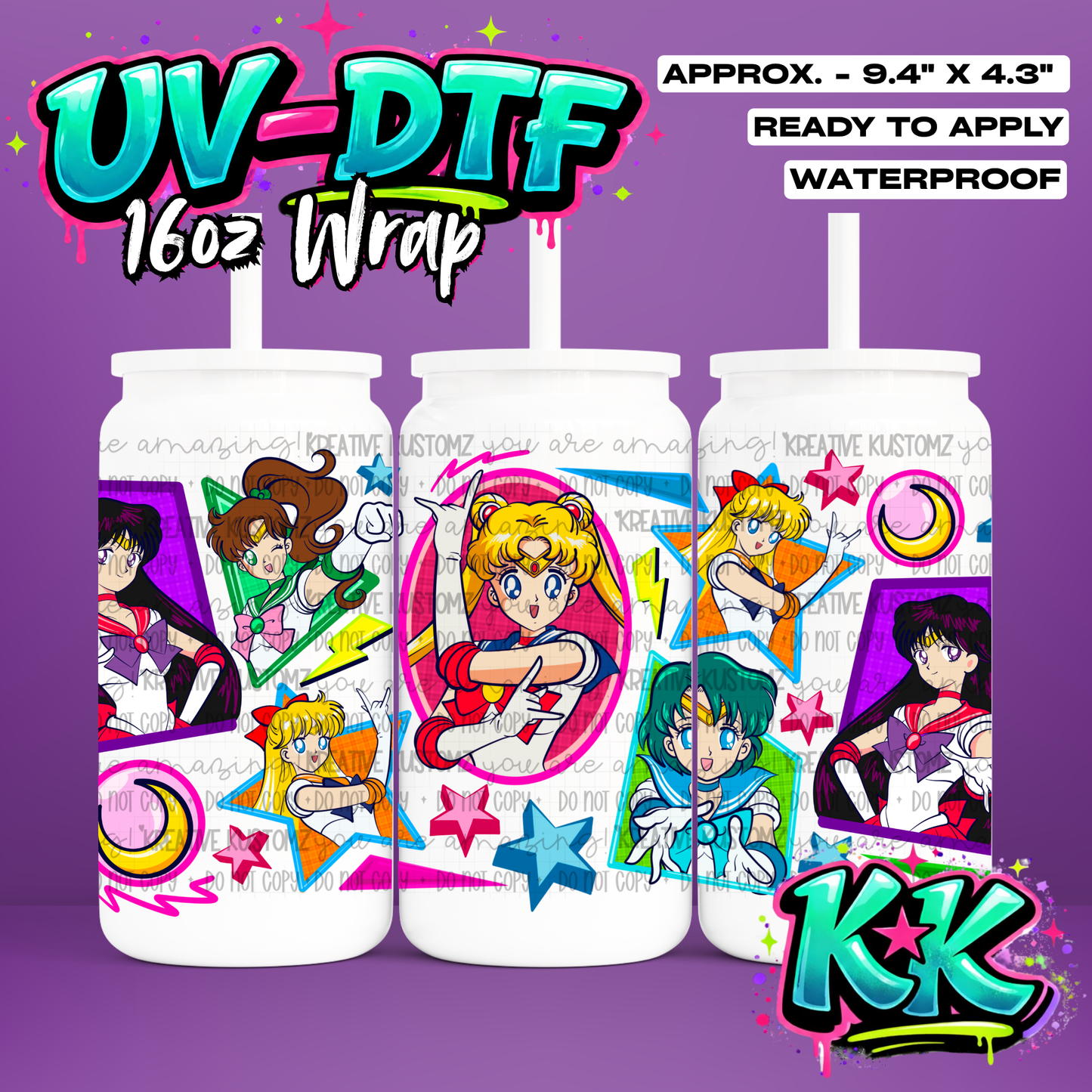 6568 | UV DTF Cup Wrap for 16oz Libbey Glass