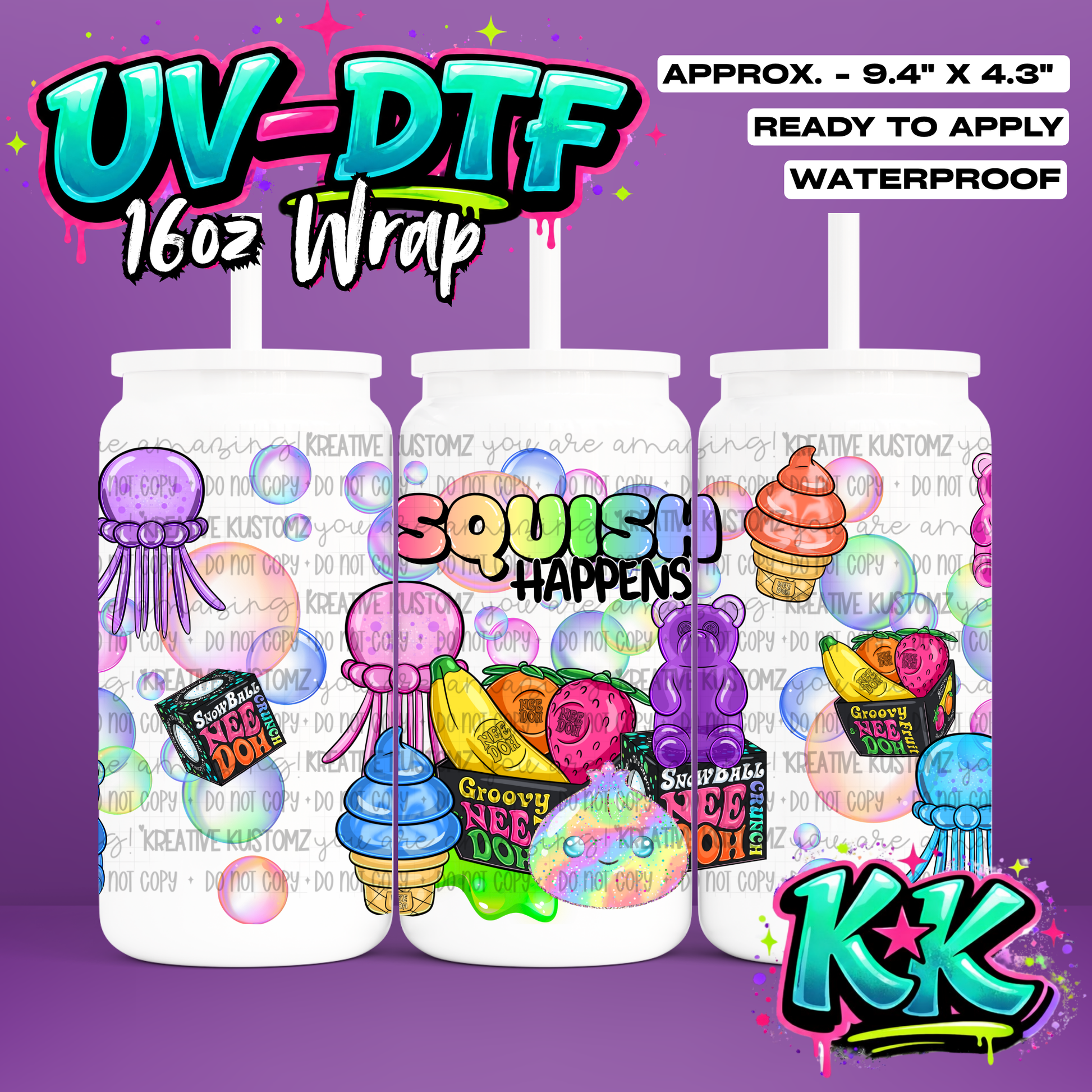 6572 | UV DTF Cup Wrap for 16oz Libbey Glass
