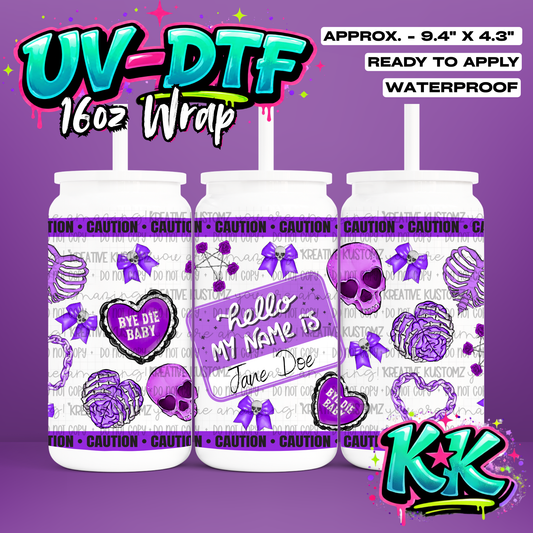 6575 | UV DTF Cup Wrap for 16oz Libbey Glass