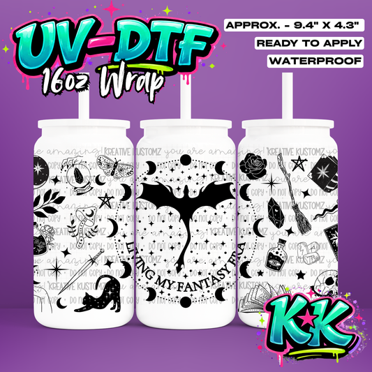 6584 | UV DTF Cup Wrap for 16oz Libbey Glass