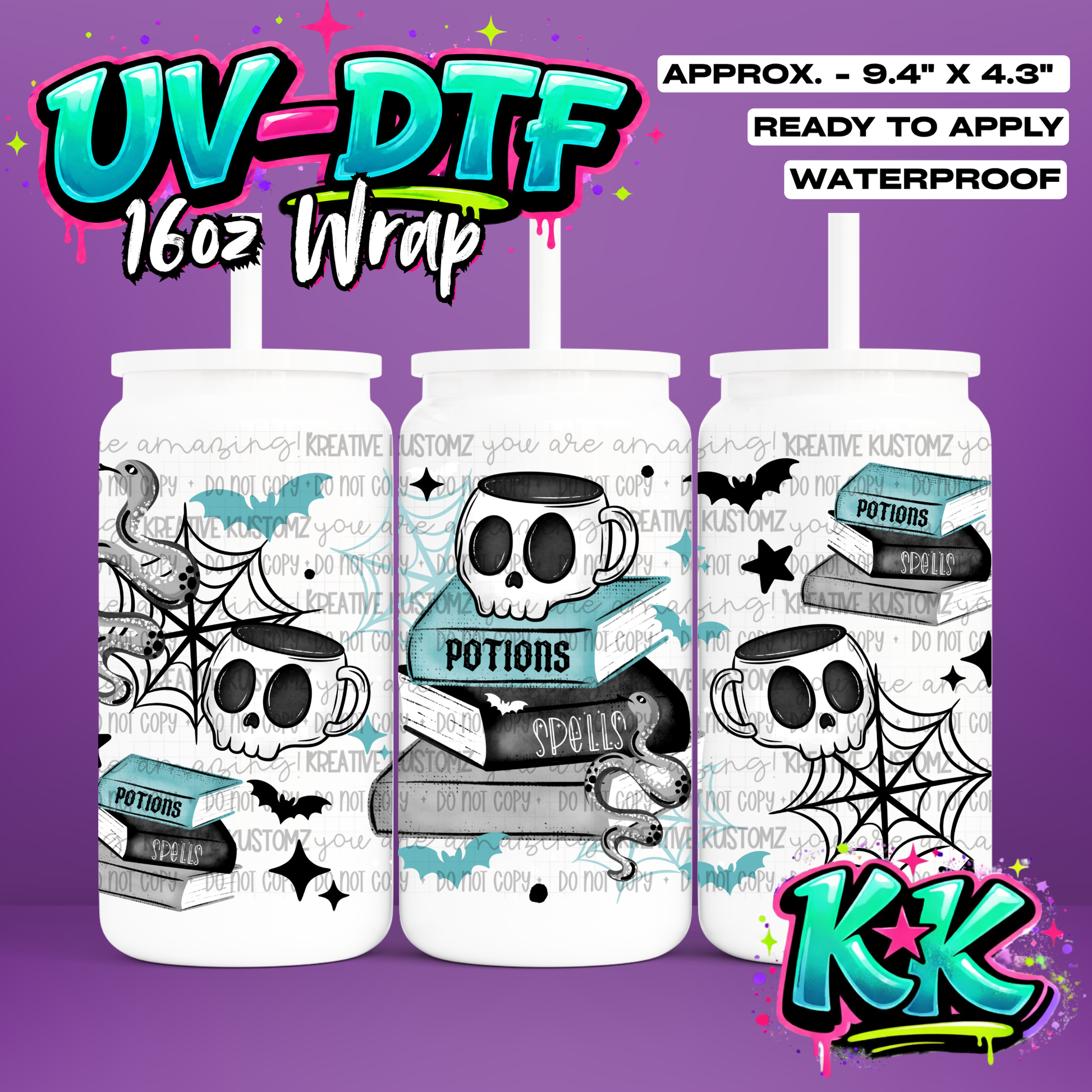 6588 | UV DTF Cup Wrap for 16oz Libbey Glass