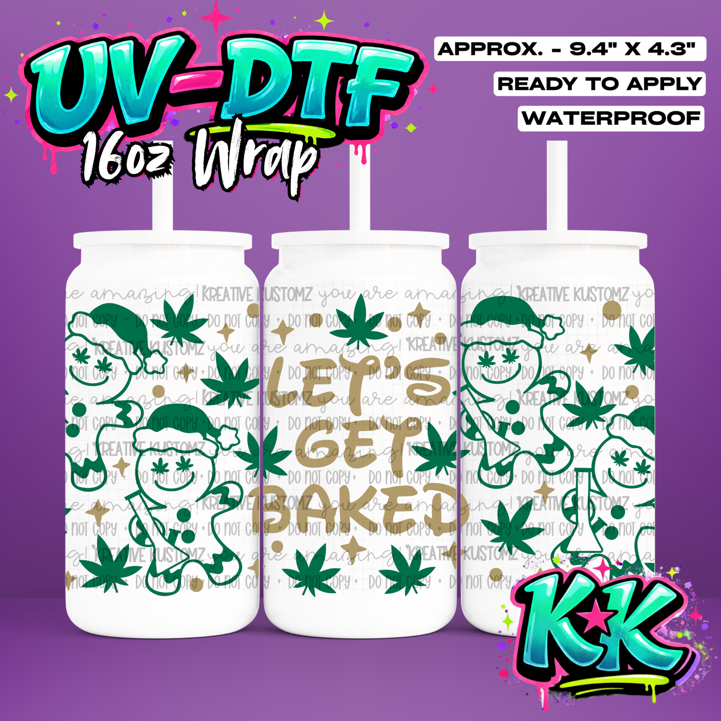 6602 | UV DTF Cup Wrap for 16oz Libbey Glass