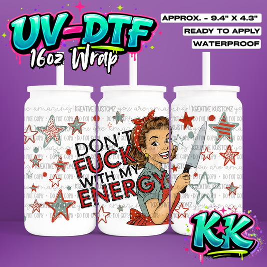 6609 | UV DTF Cup Wrap for 16oz Libbey Glass