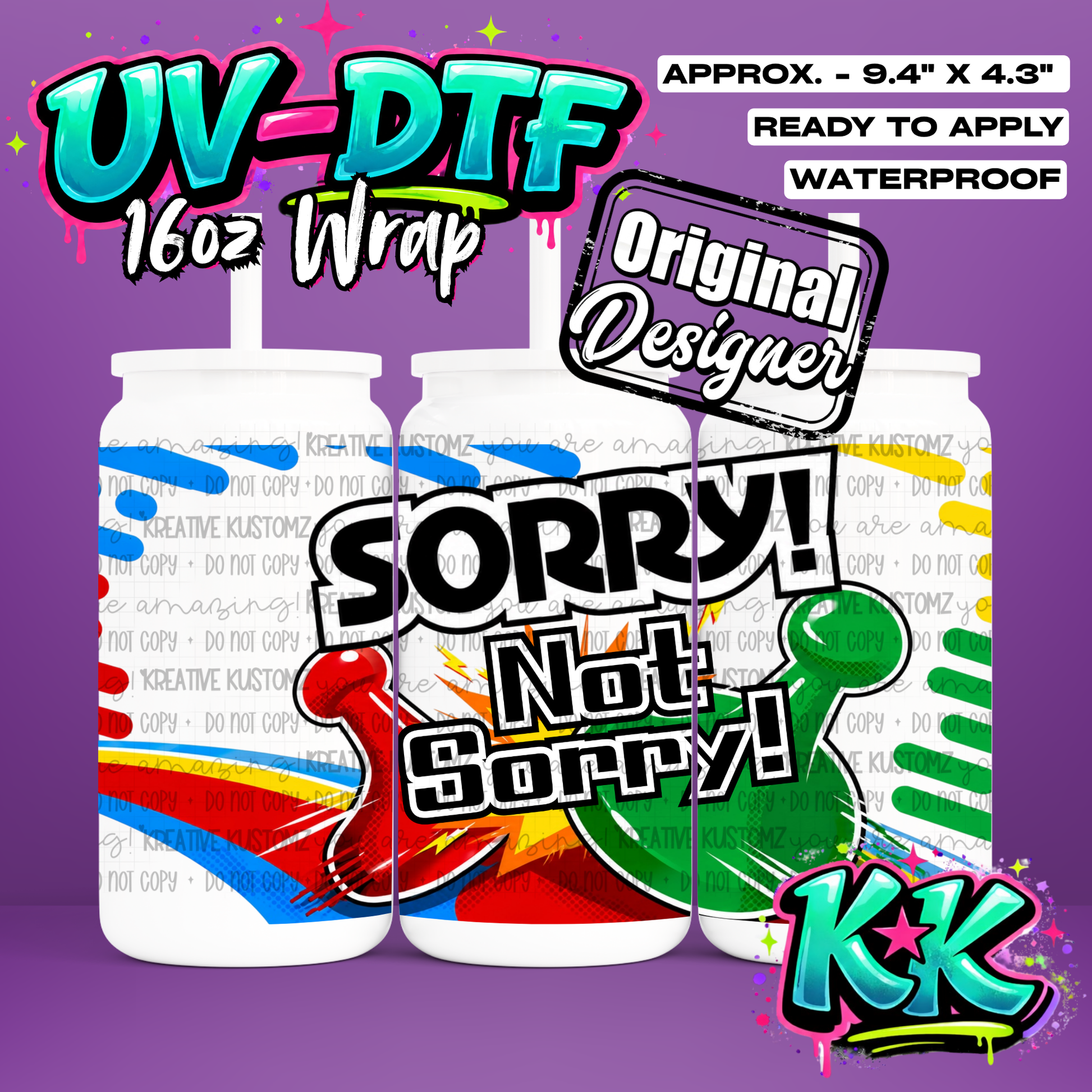 6622 | UV DTF Cup Wrap for 16oz Libbey Glass