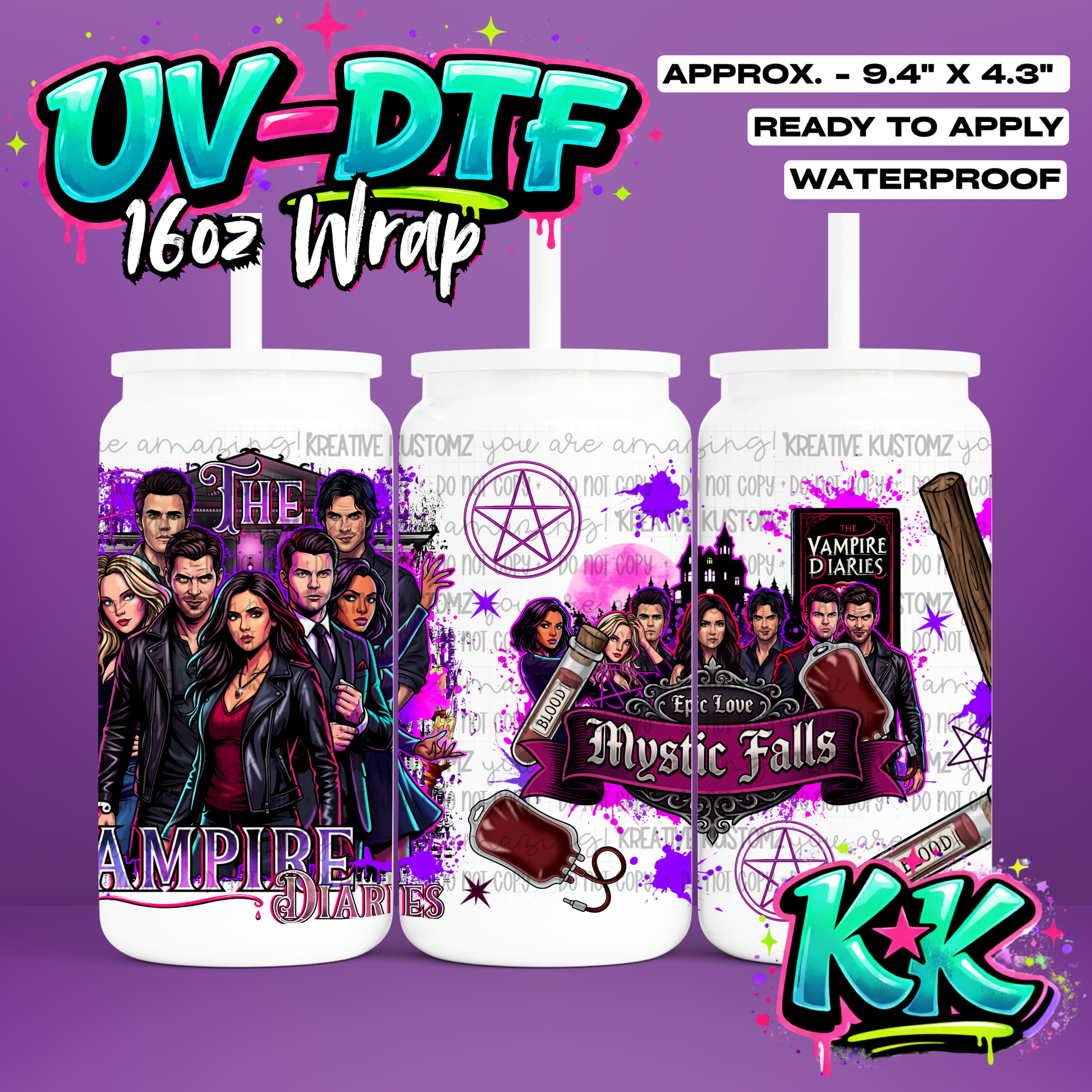 6625 | UV DTF Cup Wrap for 16oz Libbey Glass