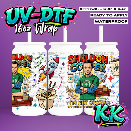 6629 | UV DTF Cup Wrap for 16oz Libbey Glass