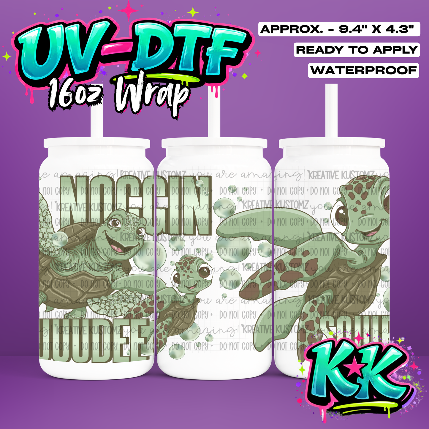 6632 | UV DTF Cup Wrap for 16oz Libbey Glass