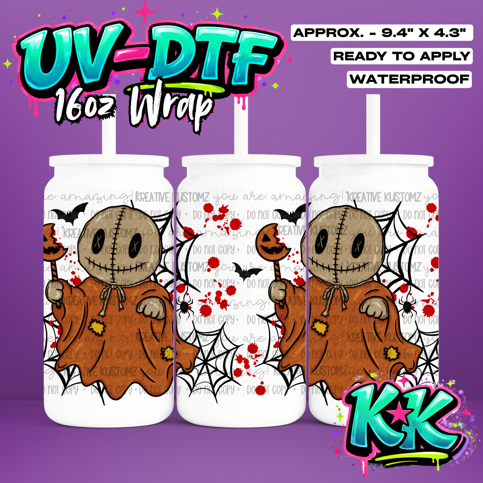 6648 | UV DTF Cup Wrap for 16oz Libbey Glass