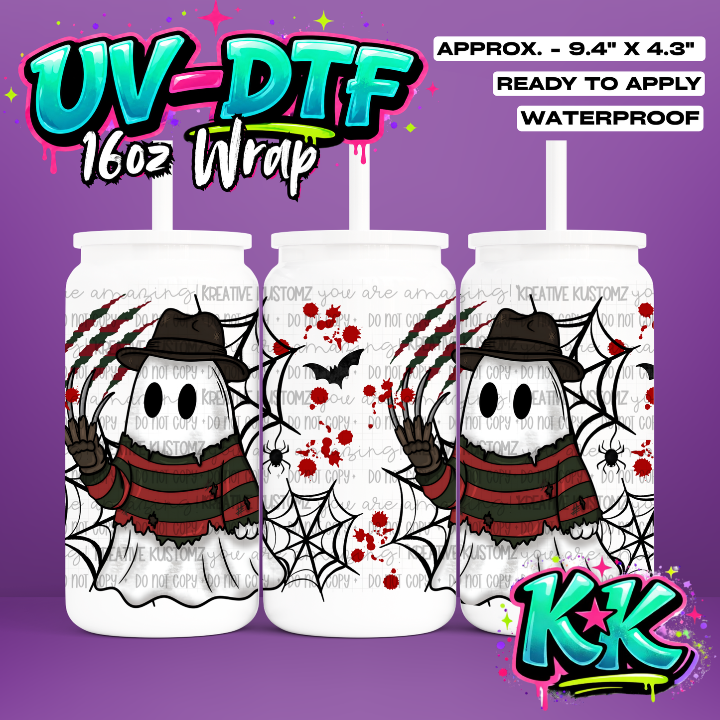 6649 | UV DTF Cup Wrap for 16oz Libbey Glass