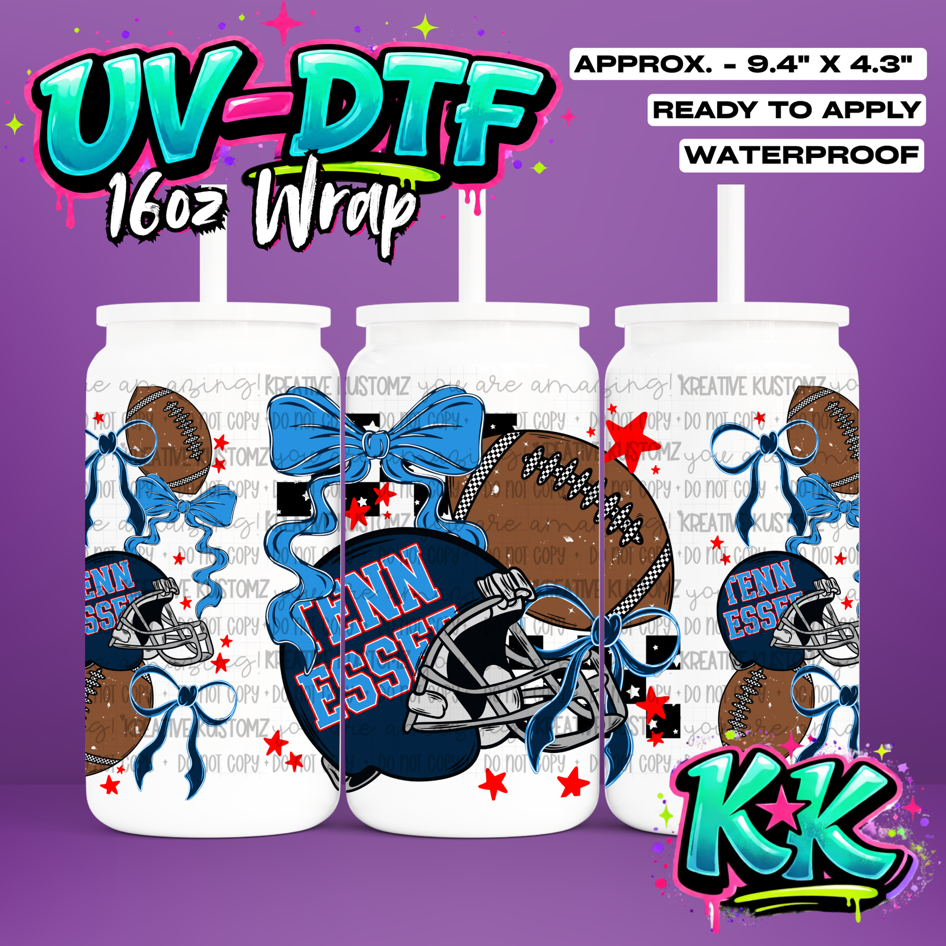6655 | UV DTF Cup Wrap for 16oz Libbey Glass