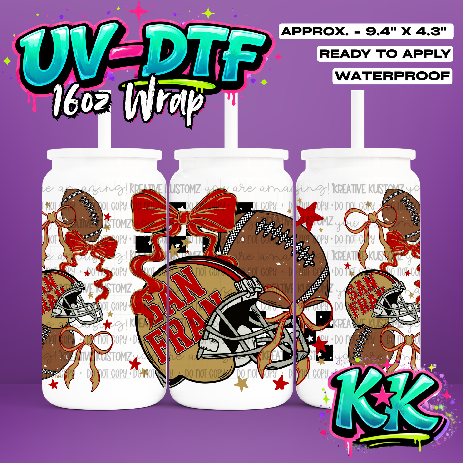 6656 | UV DTF Cup Wrap for 16oz Libbey Glass