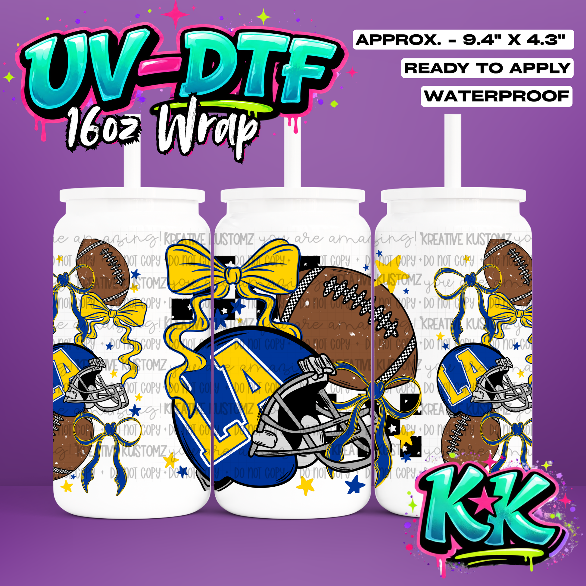 6668 | UV DTF Cup Wrap for 16oz Libbey Glass