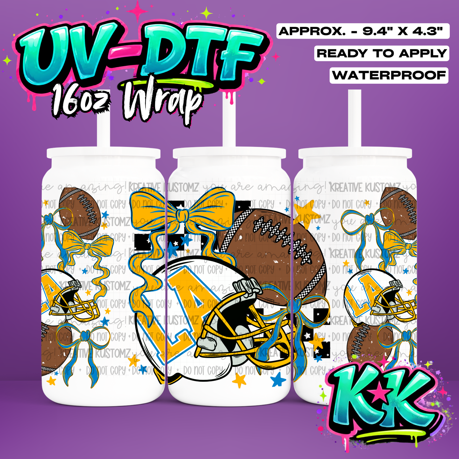 6671 | UV DTF Cup Wrap for 16oz Libbey Glass