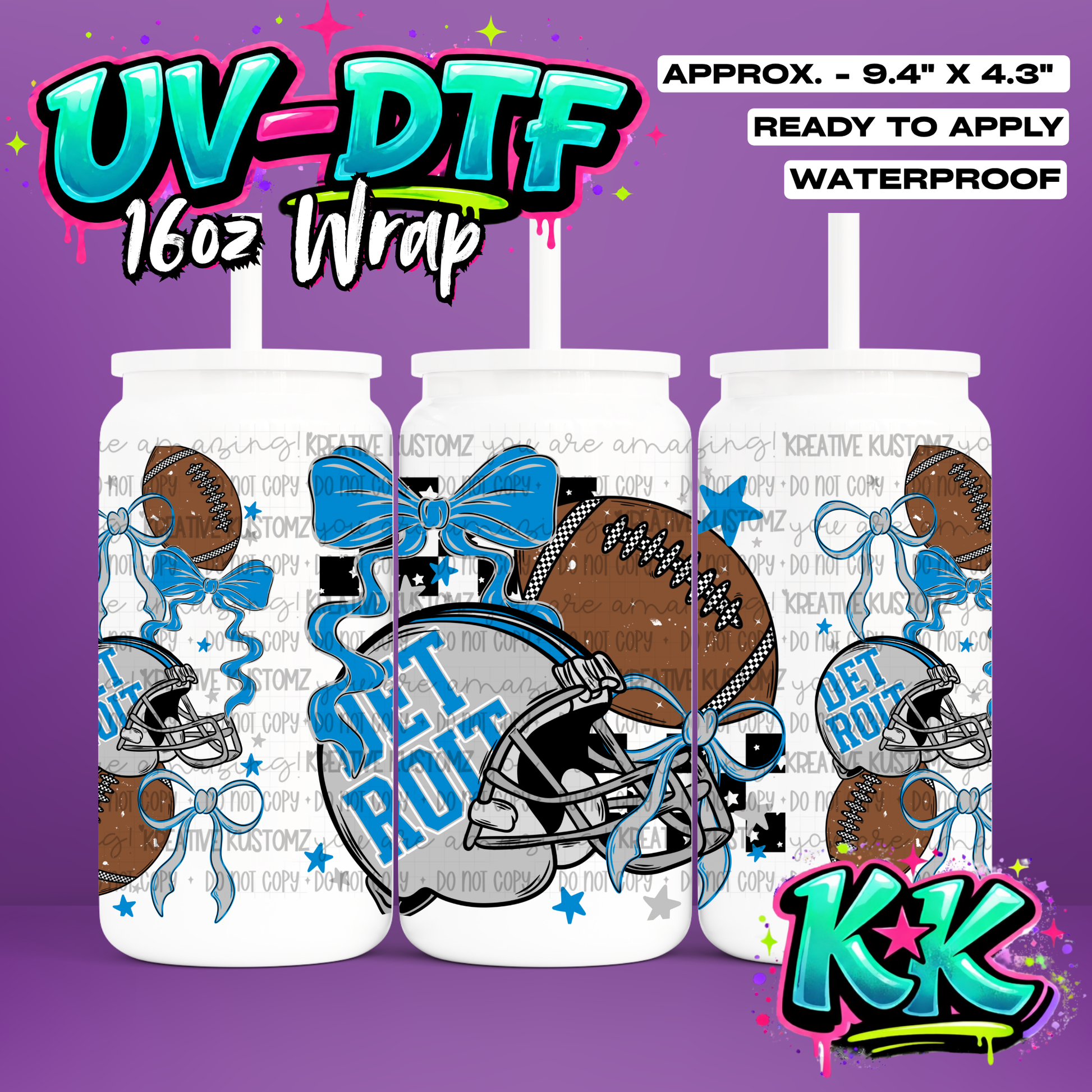 6672 | UV DTF Cup Wrap for 16oz Libbey Glass
