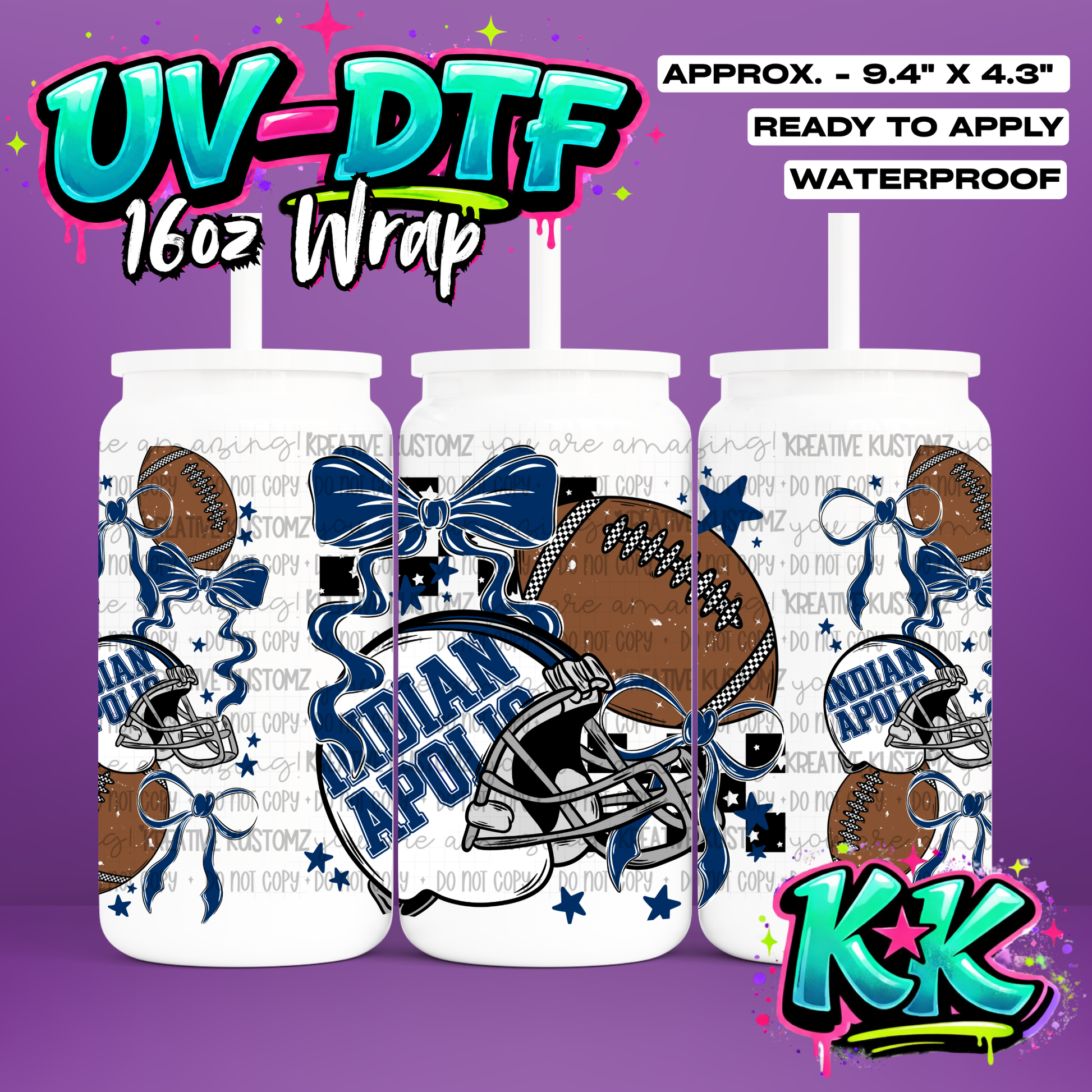 6675 | UV DTF Cup Wrap for 16oz Libbey Glass