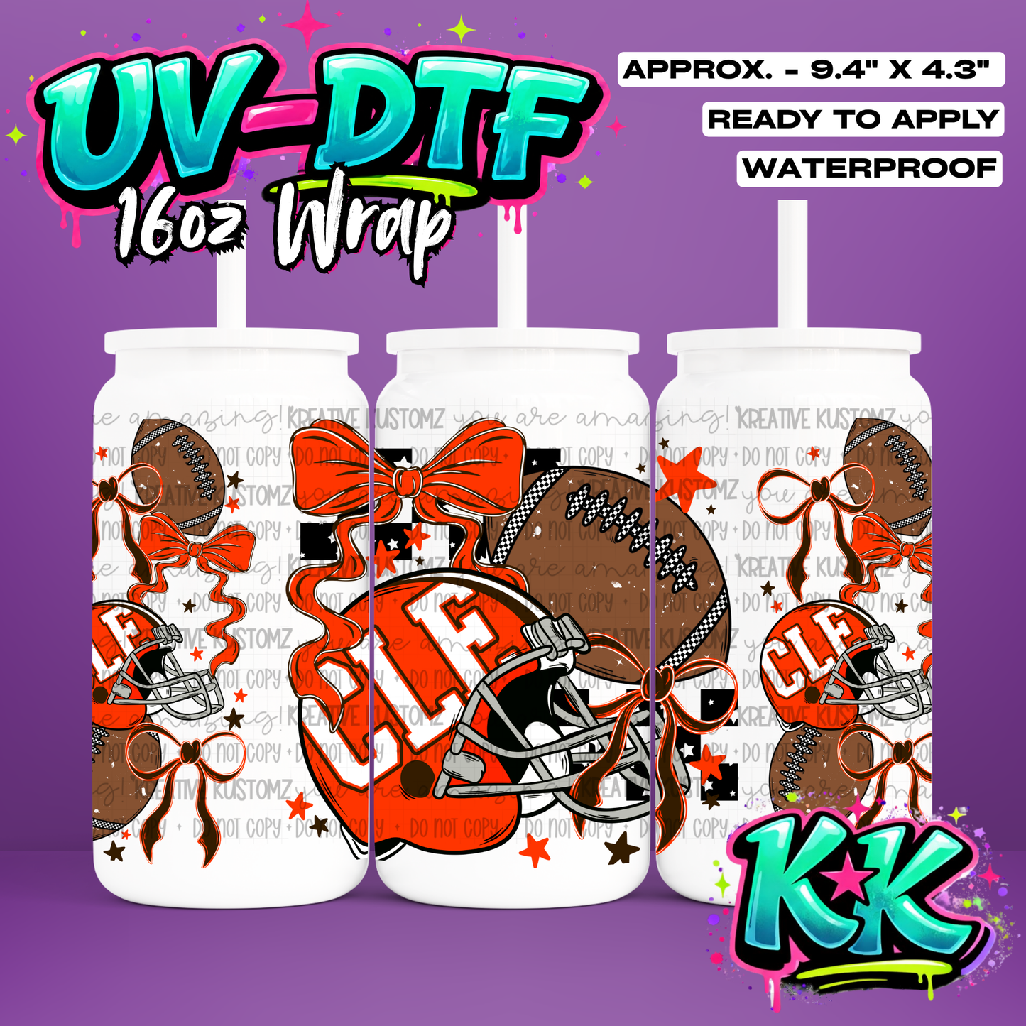 6678 | UV DTF Cup Wrap for 16oz Libbey Glass