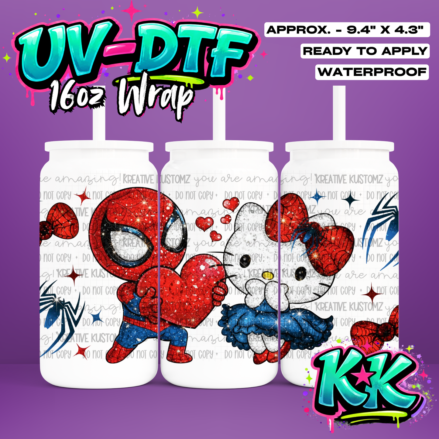 6688 | UV DTF Cup Wrap for 16oz Libbey Glass