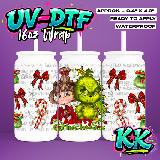 6695 | UV DTF Cup Wrap for 16oz Libbey Glass