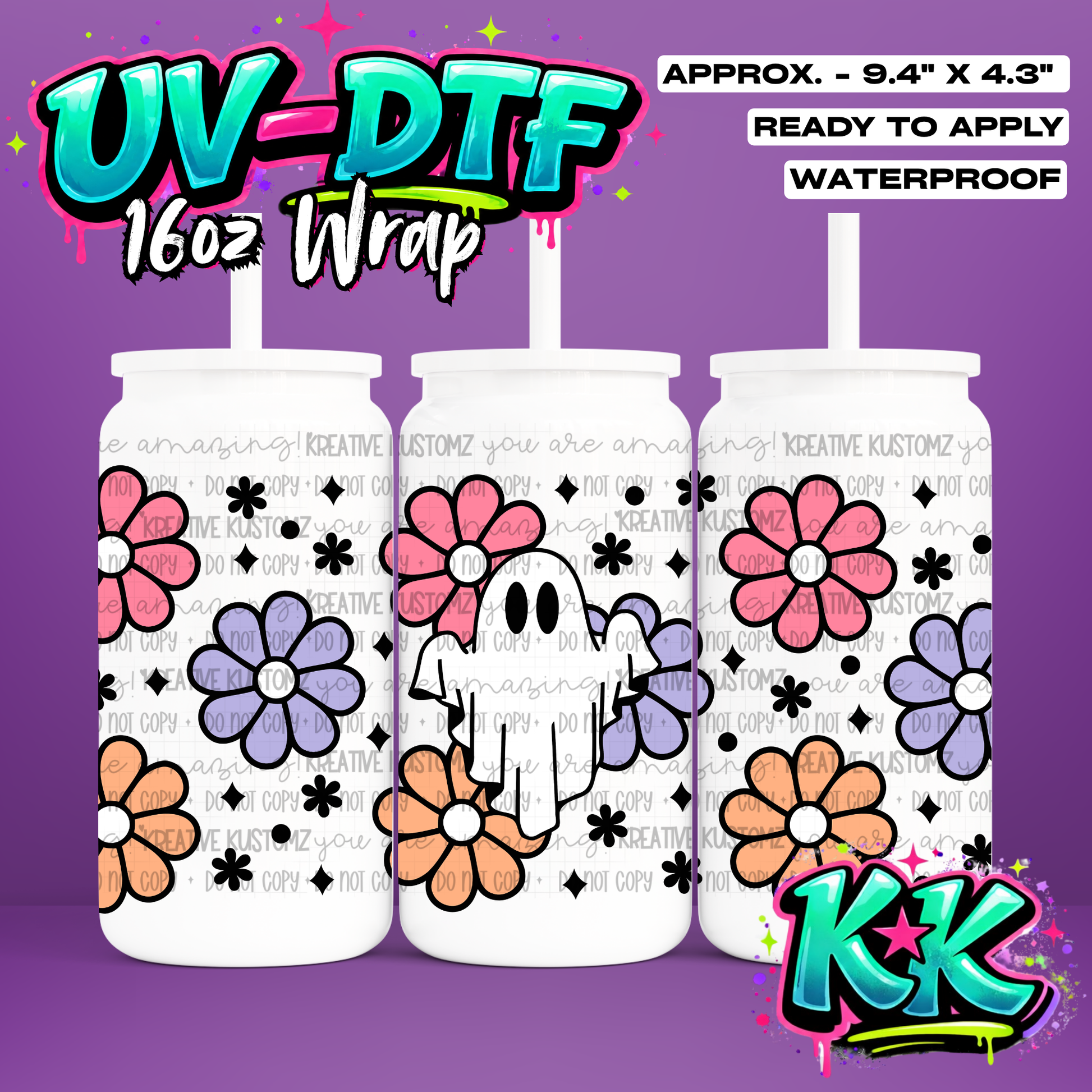 6702 | UV DTF Cup Wrap for 16oz Libbey Glass