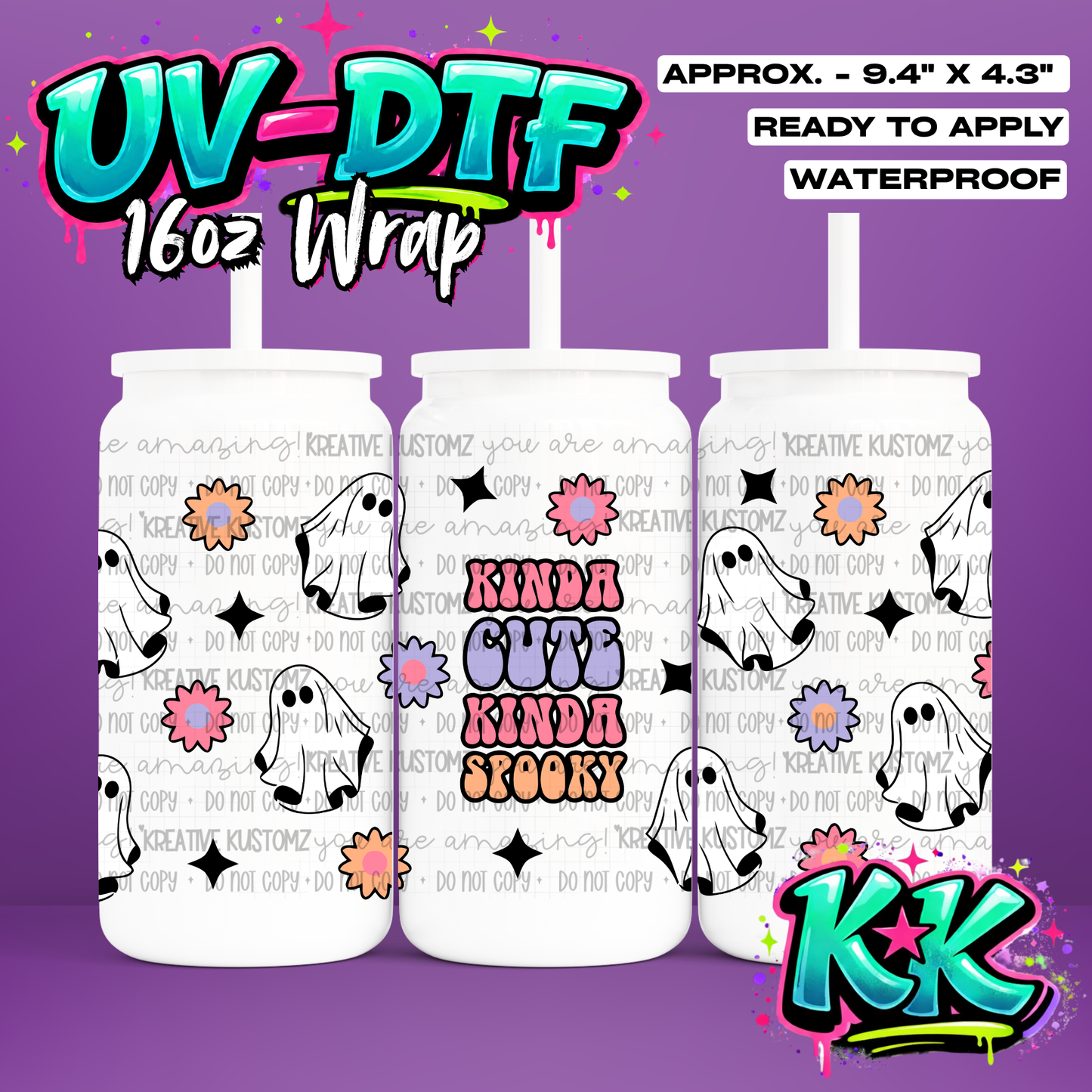 6703 | UV DTF Cup Wrap for 16oz Libbey Glass