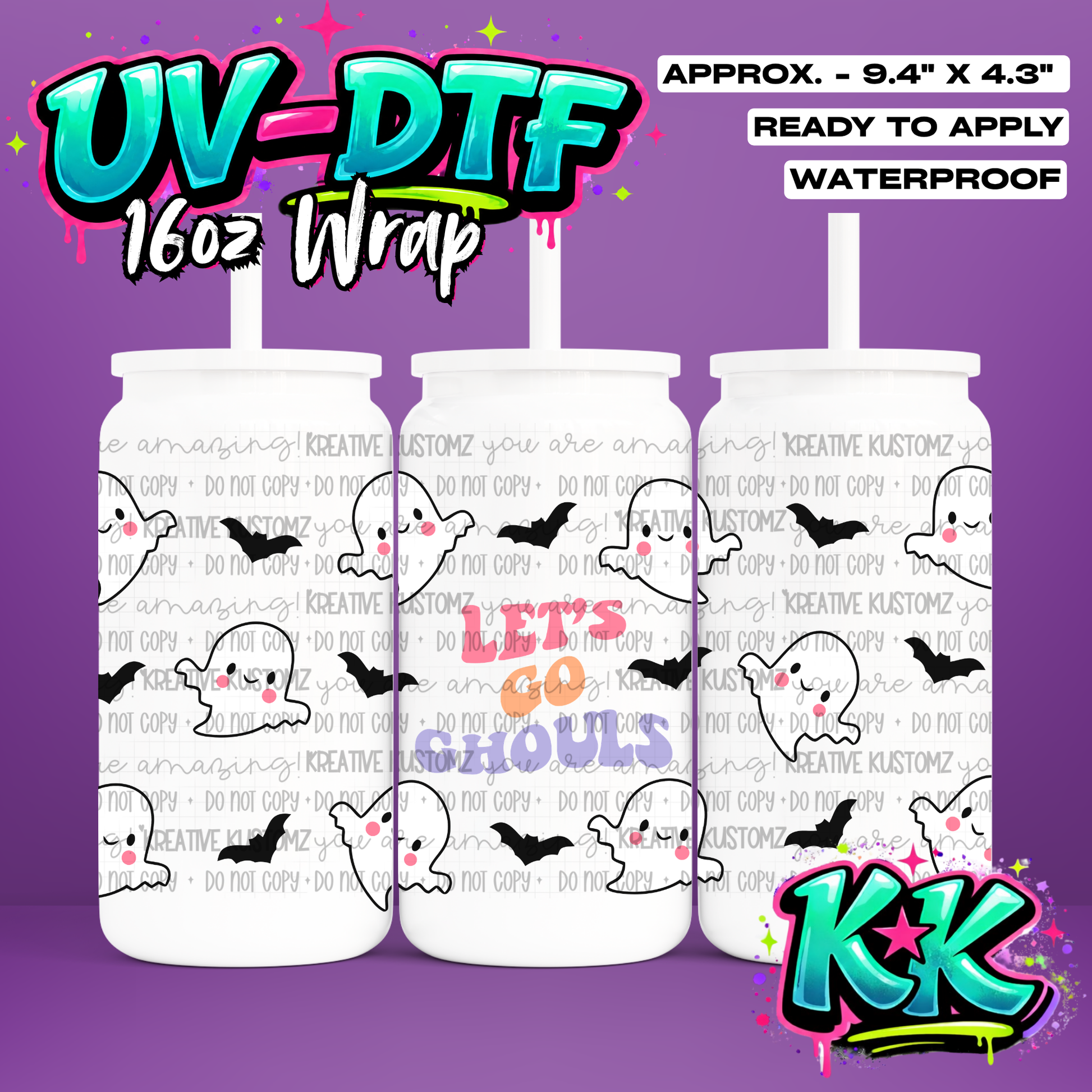 6705 | UV DTF Cup Wrap for 16oz Libbey Glass